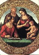 The Holy Family with Saint